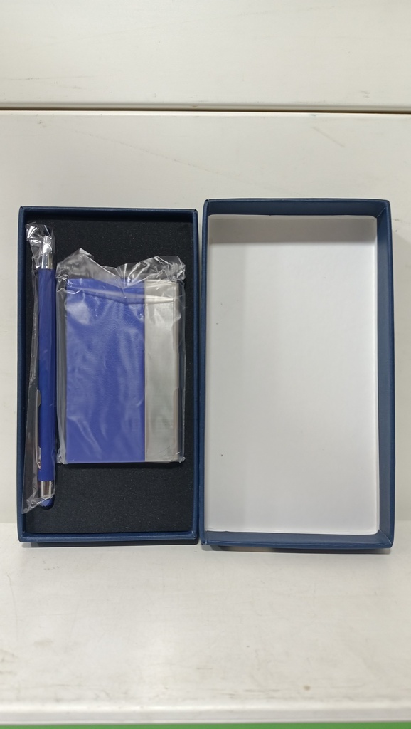 COFFRET EMOTION RIDEX BLEU 02 PCS STYLO + PORTE CARTE VISITE