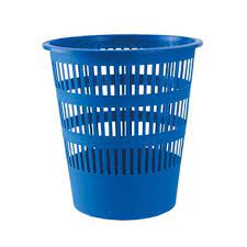 CORBEILLE A PAPIER GM BLEU TECHNO