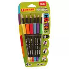 CRAYON GRAPHITE HEXAGONAL HB=2 6PCS S.CARTE