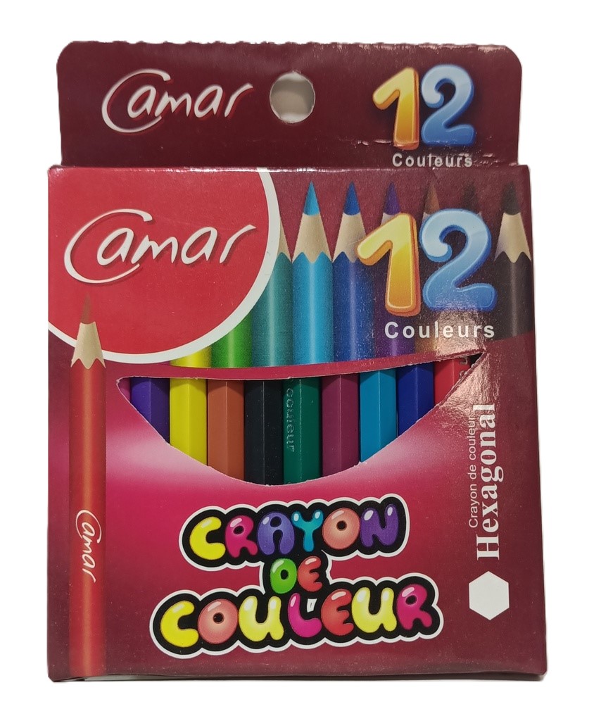 CRAYONS DE COULEURS 12 CLR PM REF 37103 CAMAR GOLDEN