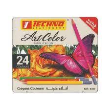 CRAYONS DE COULEURS 24 CLR ARTCOLO REF 5300 TECHNO