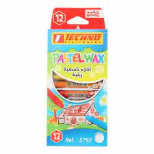 CRAYONS DE COULEURS A LA CIRE A L HUILE DE 12 CLR REF 5792