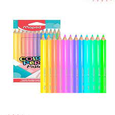 CRAYONS DE COULEURS COLOR-PEPS 12 PM PASTALREF 832569