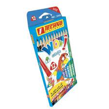 CRAYONS DE COULEURS EFFACABLE WOW 12 CLR REF 5399 TECHNO