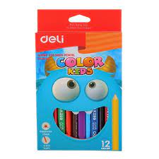 CRAYONS DE COULEURS JUMBO 12 CLR REF 00600 DELI