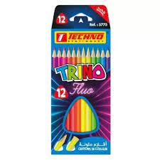 CRAYONS DE COULEURS TRINO 12 CLR REF 5775 TECHNO