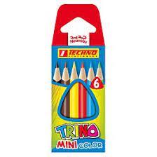 CRAYONS DE COULEURS TRINO 6 CLR PM REF 5292 TECHNO