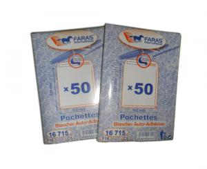 ENVELOPPE F16 BLANCH PAQ 50  162*229 16715 FARES
