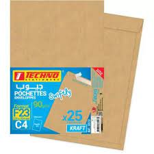 ENVELOPPE F23 KRAFT PAQ DE 25 REF 5513