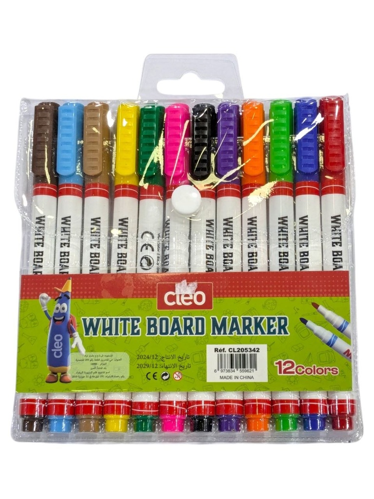 MARQUEUR TABLEAU POCHETTE 12PCS 205342 CLEO