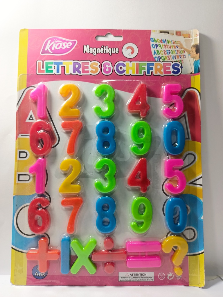 MAGNETIQUE LETTRES ET CHIFFRES GM KIOSE 