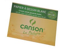 PAPIER DE DESSIN  BLANC CANSON 12F 120G