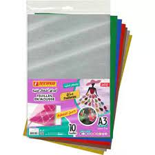 PAPIER MOUSSE ADHESIF A3 10F