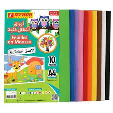 PAPIER MOUSSE ADHESIF A4 10F 4619 TECHNO