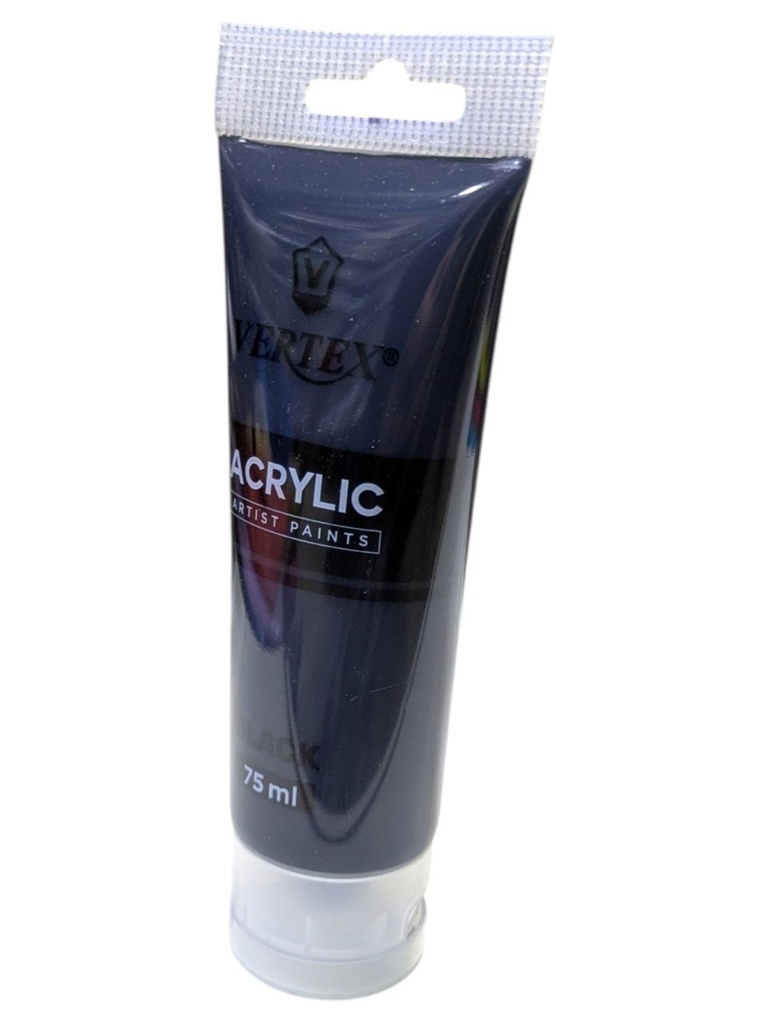 PEINTURE ACRYLIC ARTIST PAINTS 75ML NOIR 4814 VERTEX