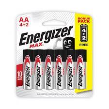 PILE ENERGIZER MAX AA 4+2 PCS