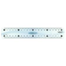 REGLE 20CM CRISTAL TRANSP 0166 VERTEX
