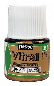 VITRAIL FLACON DE 45ML SOLVANT OR REF 050038