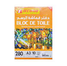 BLOC DE TOILE 280 G A3 REF 4508