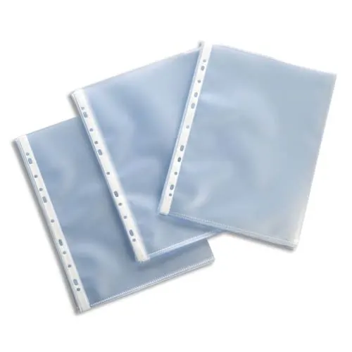 POCHETTE PERFOREES A4 100 MIC 100P REF PP205