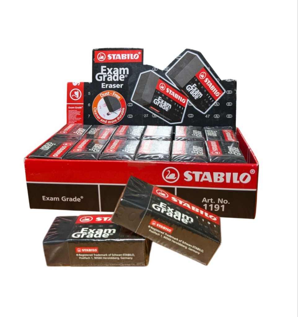 GOMME EXAM GRADE NOIR REF 1191 STABILO 