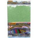 PAPIER ADHESIF PAILLETTES 10 COULEUR A4 REF 4772 TECHNO