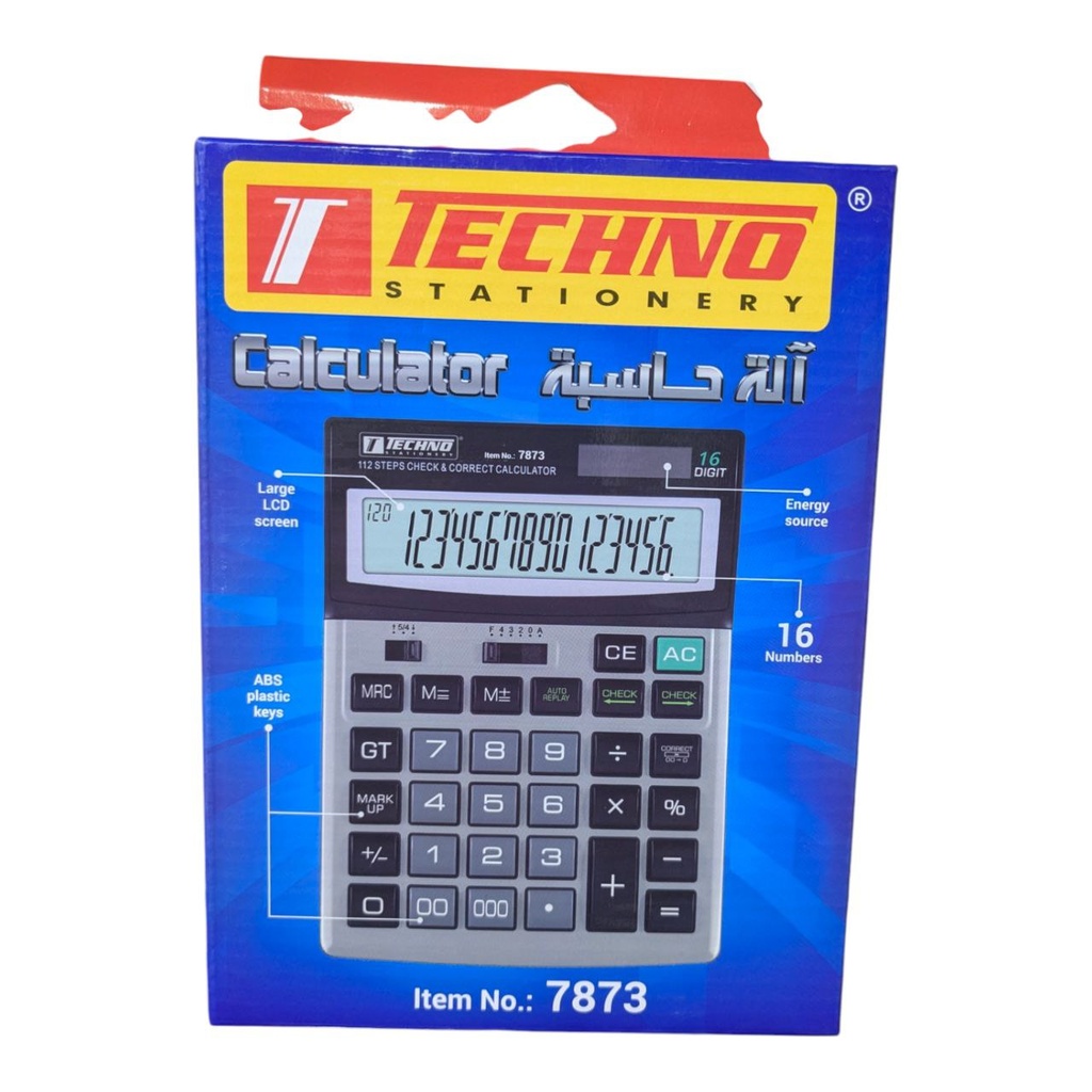 CALCULATRICE DE BUREAU 16CHIF REF 7873 TECHNO 