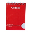 BLOC NOTE A6 SPIRAL 100F HILLAL 