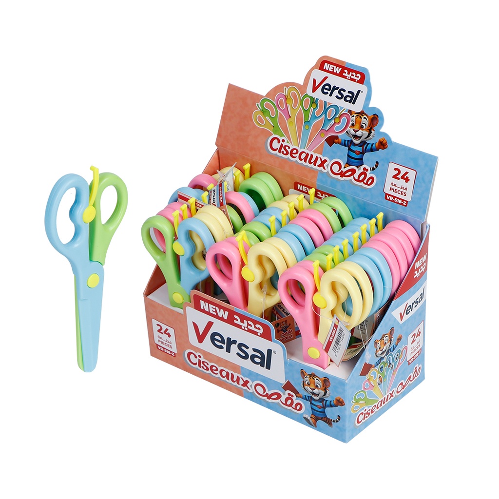 CISEAUX ECOLIER EN PLASTIQUE VR518Z VERSAL