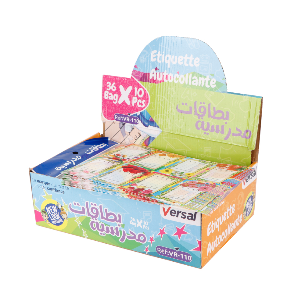 ETIQUETTE SCOLAIRE 80 PCS VR110 VERSAL