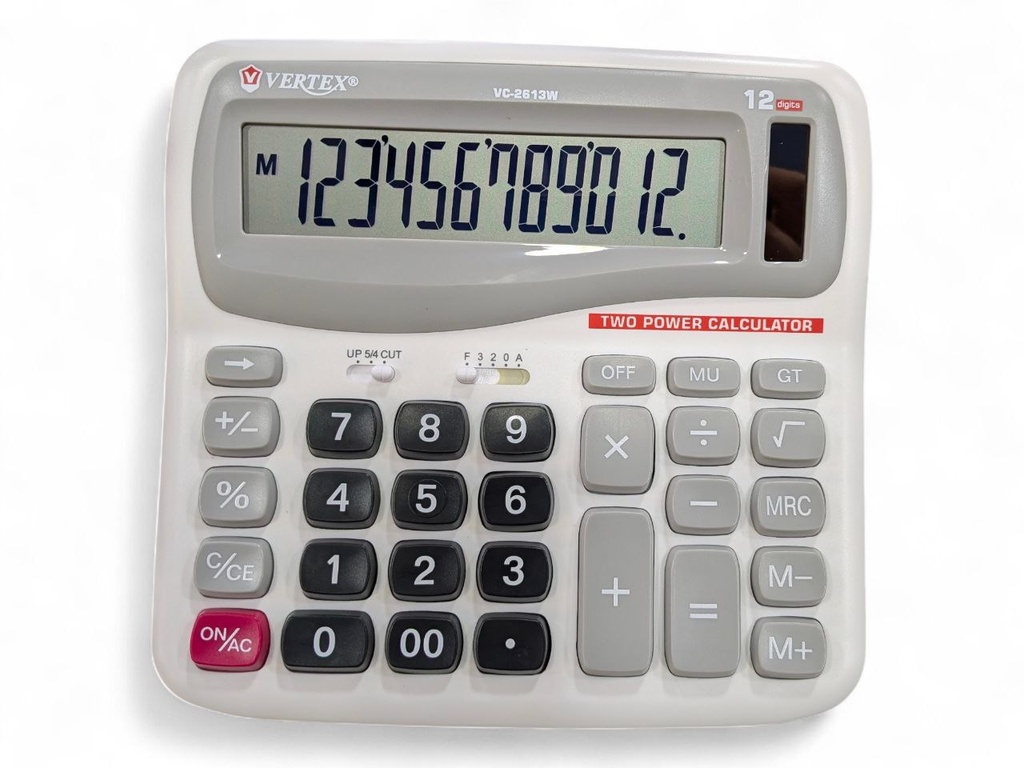 CALCULATRICE DE BUREAU 12C 2613W VERTEX