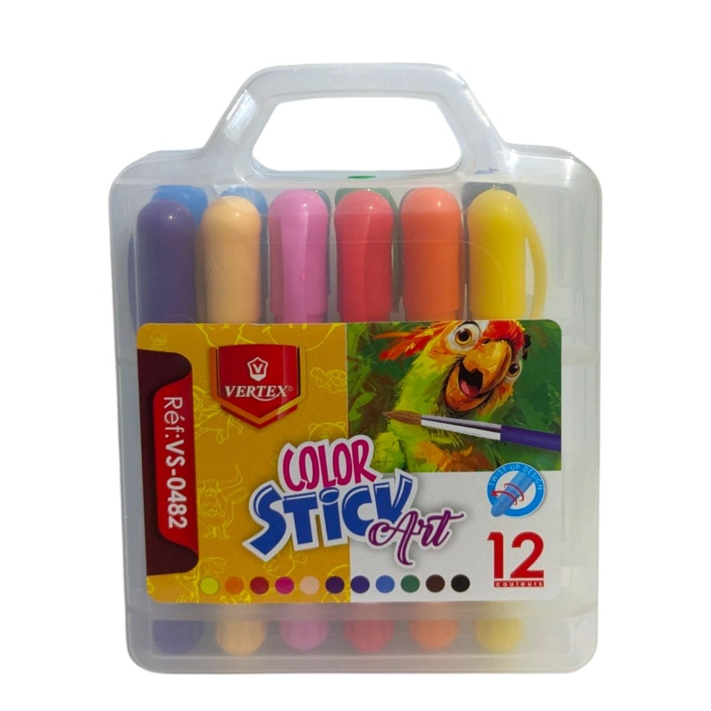 COLOR STICK ART 12 PCS REF VS-0482 VERTEX 