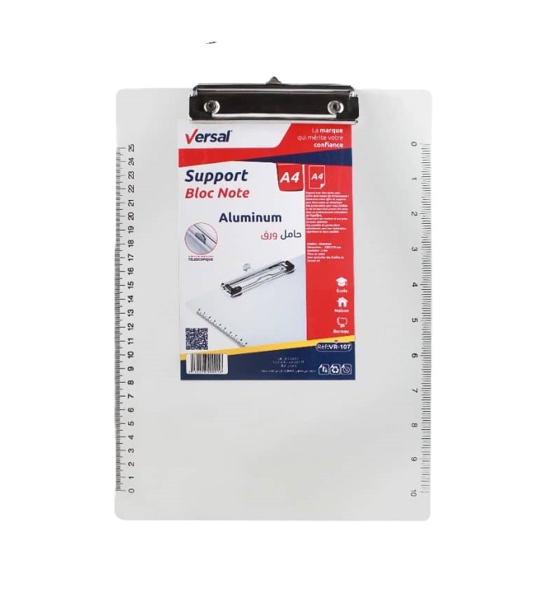 SUPPORT ECRITURE A4  ALUMUNIUM REF VR-107 VERSAL