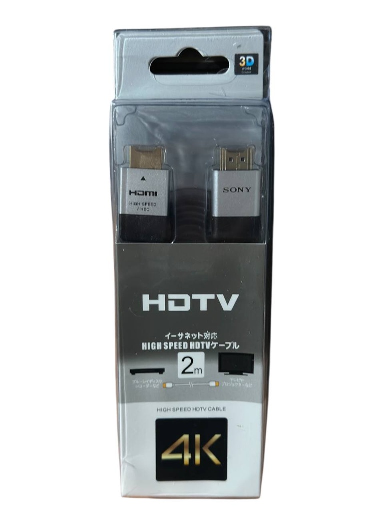CABLE HDMI 2M SONY 4K