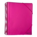 PORTE VUES SPIRAL NEON 20P 40V  CR-0402 CRISTAL 
