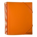 PORTE VUES SPIRAL NEON 40P 80V  CR-0404 CRISTAL 