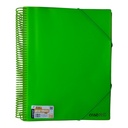 PORTE VUES SPIRAL NEON 100P 200V REF CR-0410 CRISTAL