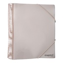 PORTE VUES SPIRAL PASTEL  20P 40V  CR-0602  CRISTAL 