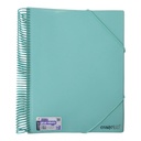 PORTE VUES SPIRAL PASTAL  80P 160V  CR-0608 CRISTAL 