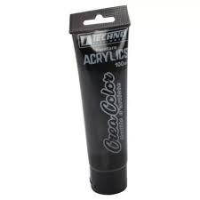 PEINTURE ACRYLIQUE 100ML NOIR CREA REF 5661 TECHNO