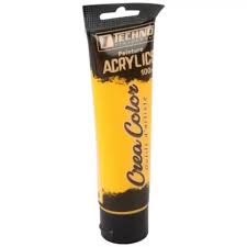 PEINTURE ACRYLIQUE 100ML JAUNE CREA REF 5664 TECHNO