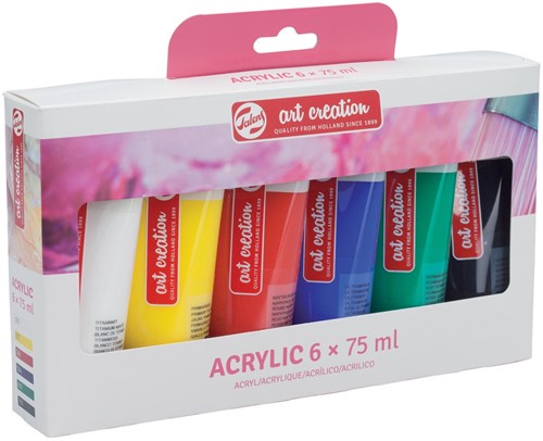 PEINTURE ACRYLIC DE 6 *75ML