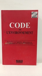 CODE DE L'ENVIRONNEMENT