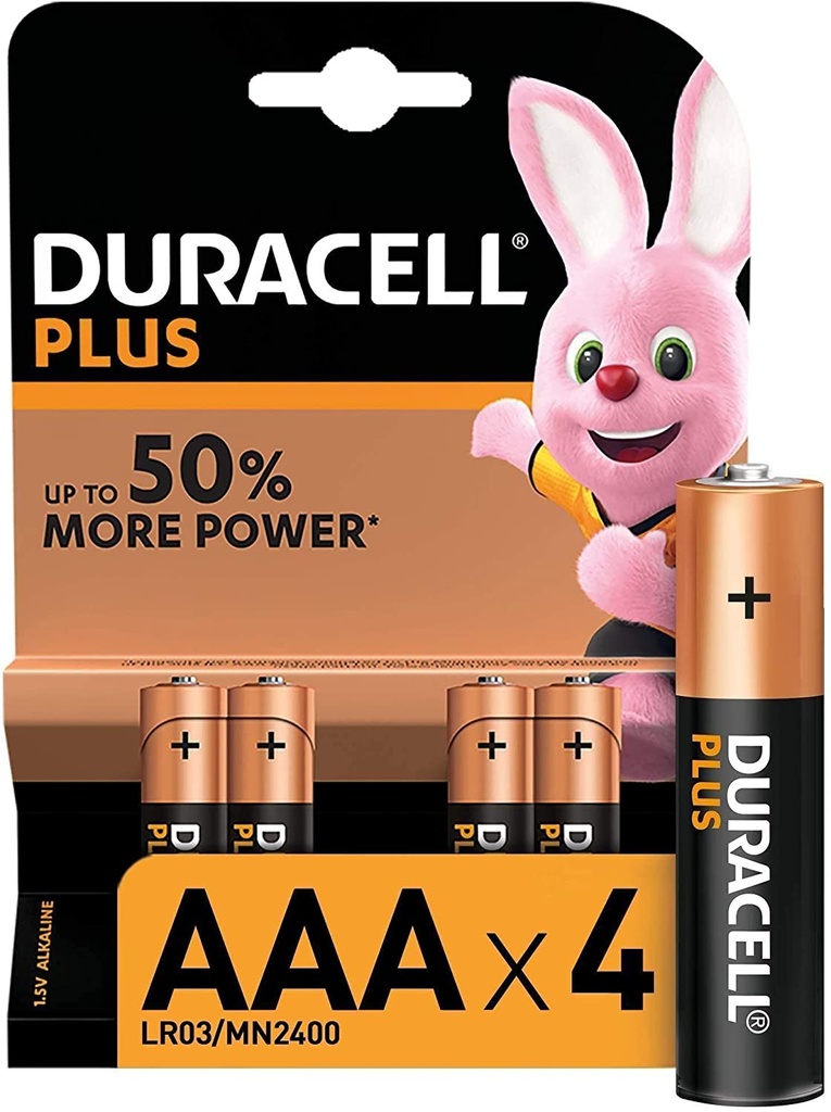 PILE AAA *4 DURACELL PLUS