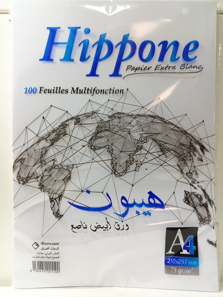 RAME DE PAPIER A4 80G 500F HIPPPONE