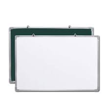 [MS006808] TABLEAU BLANC DOUBLE FACE BLANC / VERT 50*70