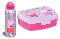 [MS007558] BOITE A GOUTER +  GOURDE PEPPA PIG