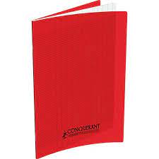 [MS004689] CAHIER 96 PAGES PIQUE ROUGE 17*22 90G CONQUERANT