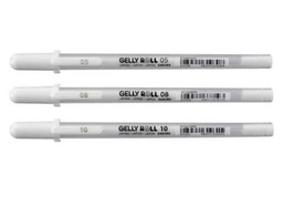 [MS010704] STYLO GELLY BASIC BLANC