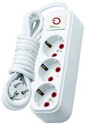 [MS010730] MULTPRISE 3 PORTS 3M AVEC INTERRUPTEUR BMS